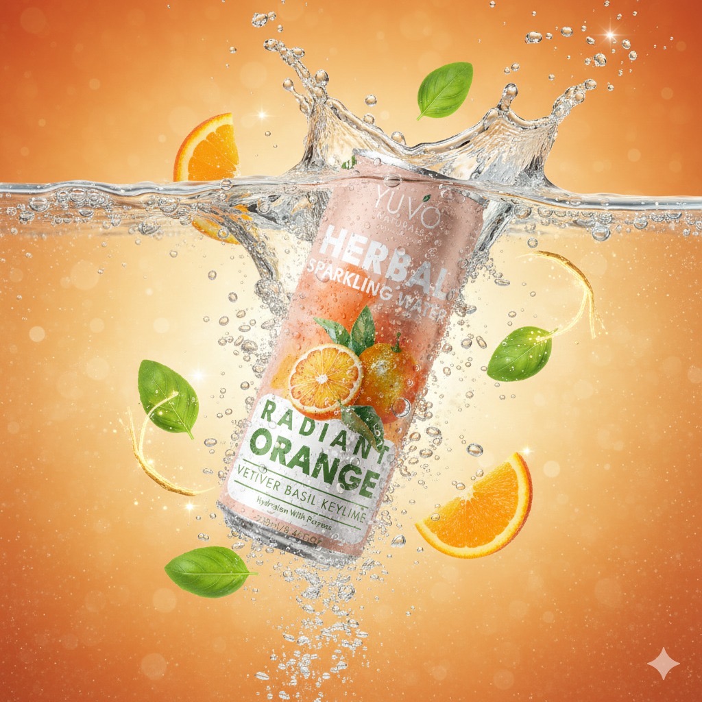 Radiant Orange 12-Pack | 12 × 250ml Herbal Sparkling Water