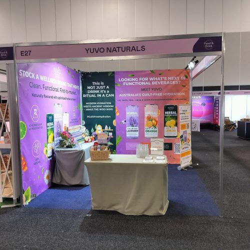 Yuvo sampling counter at Naturally Good Expo