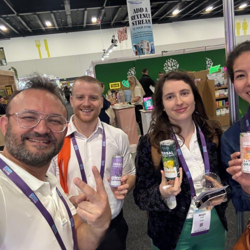 engaging with attendees at Naturally Good Expo