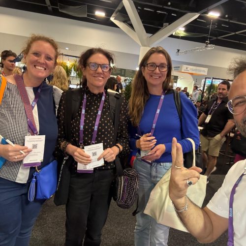 engaging with attendees at Naturally Good Expo