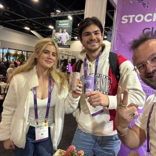 Yuvo herbal sparkling water at Naturally Good Expo